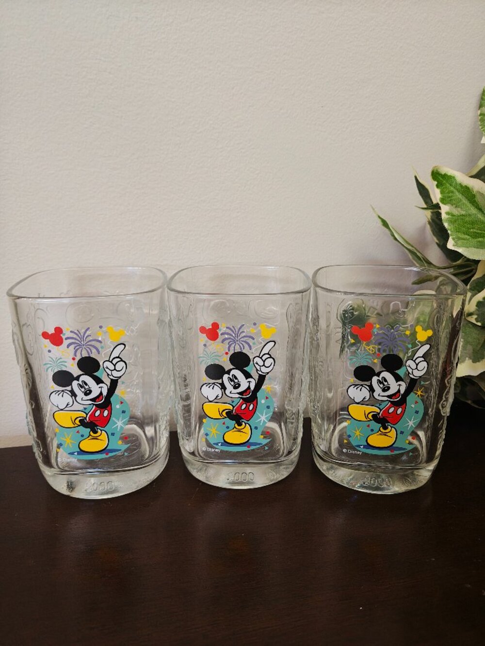 Walt Disney World Millennium 2000 McDonald’s Glass Mickey Mouse Disney Promo